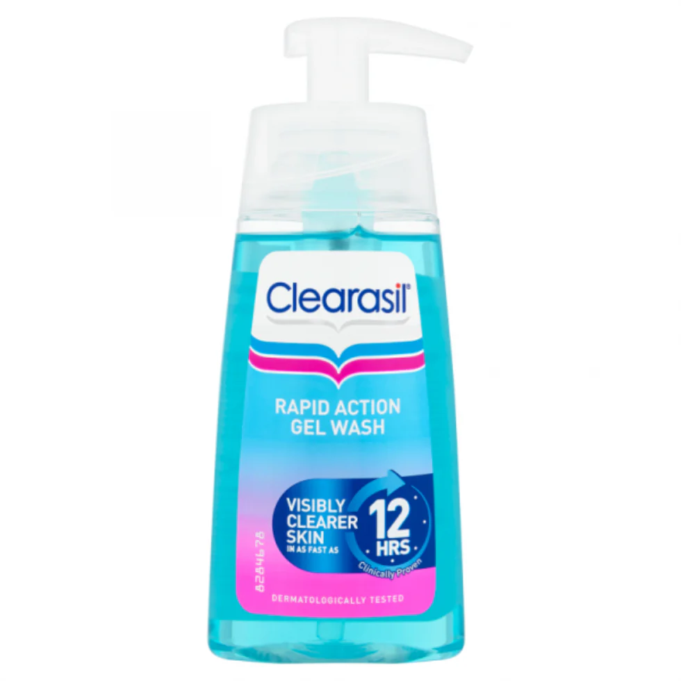 Clearasil Rapid Action Gel Wash | Fast Acne Control Deep Cleansing Face Wash