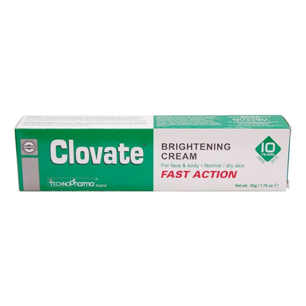 Clovate Brightening Cream Fast Action 50g | Arbutin Kojic Acid Glow Cream