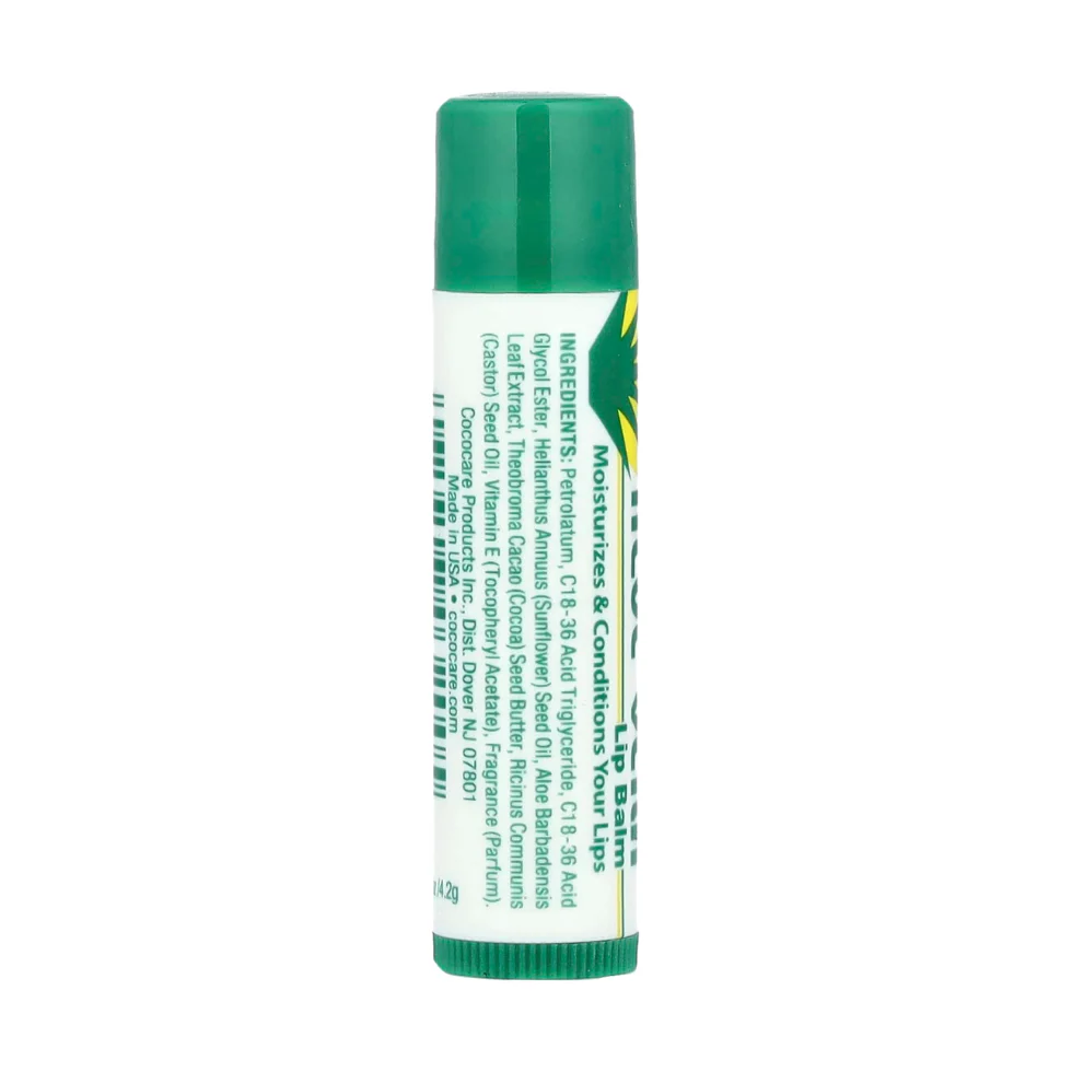 Cococare Aloe Vera Lip Balm 0.15oz | Moisturize Hydrate Lip Care - Image 2