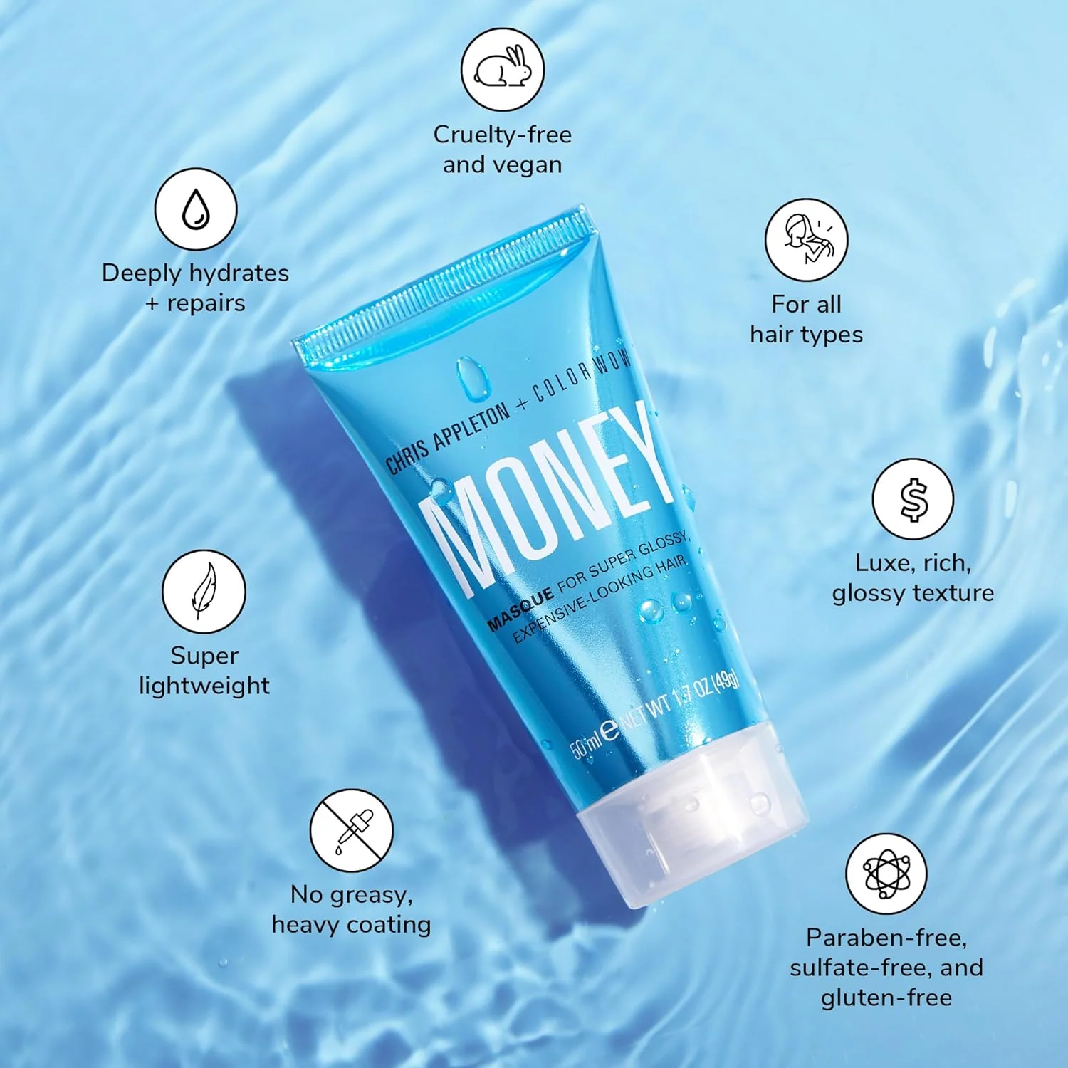 Color WOW Money Masque – Deep Hydrating Hair Treatment 50ml - Image 3