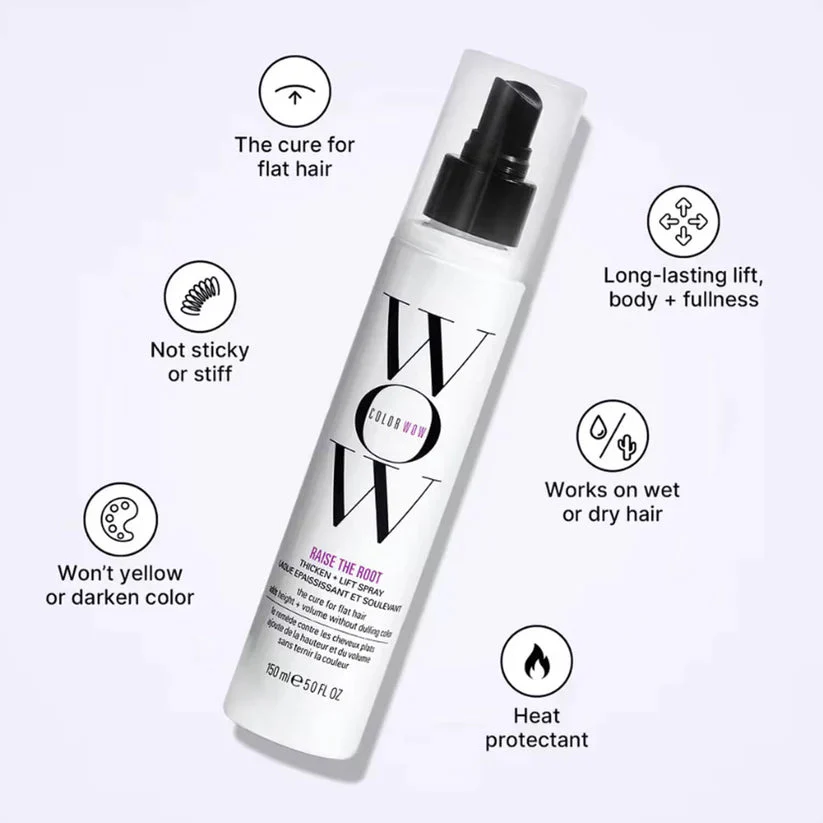 COLOR WOW Raise the Root Thicken & Lift Spray 150ml  Volumizing Root Lift with Heat Protection - Image 3