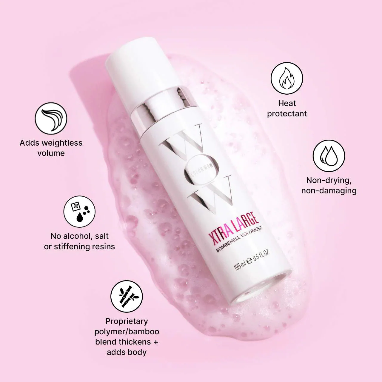 Color Wow Xtra Large Bombshell Hair Volumizer 195ml – Weightless Volume for Fine, Thin Hair - Image 3