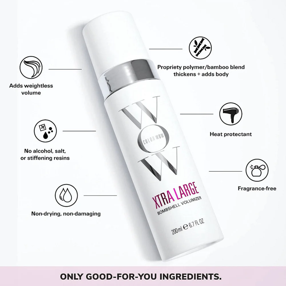 Color Wow Xtra Large Bombshell Volumizer 50ml – Long-Lasting Volume for Fine, Thin Hair - Image 3