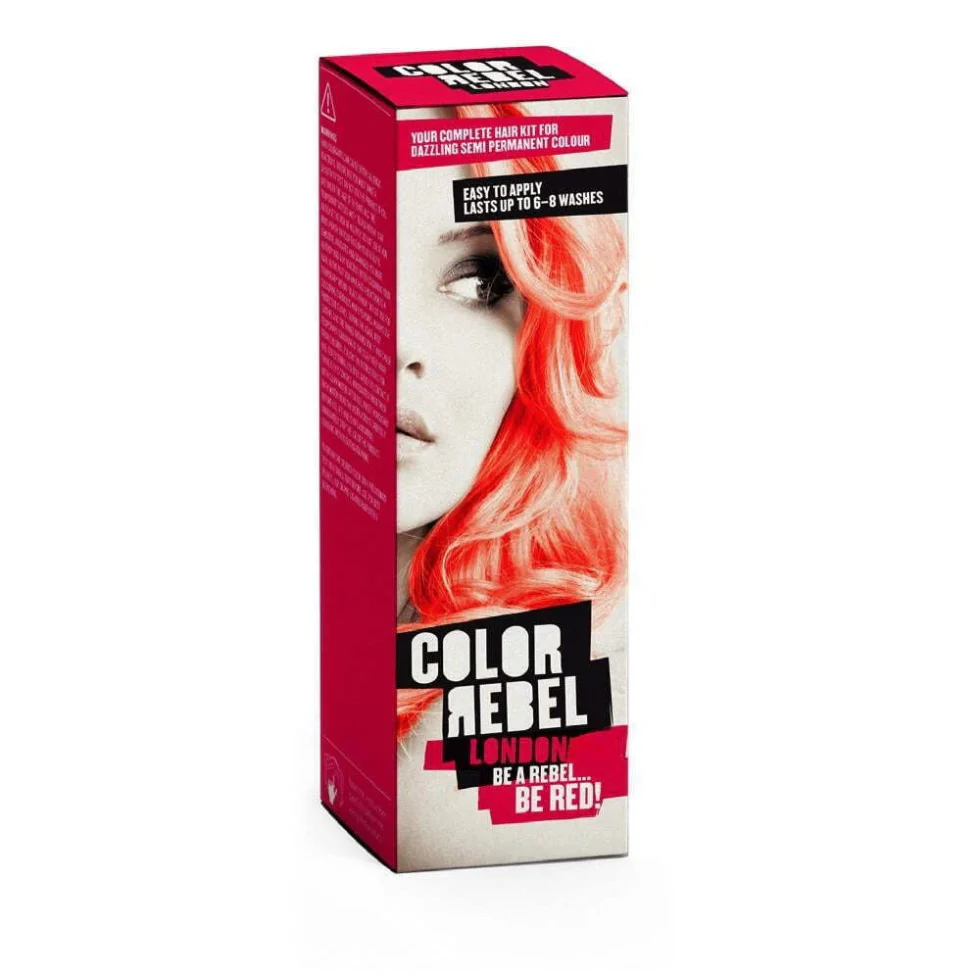 Colour Rebel London Red Semi-Permanent Hair Colour 100ml | Vibrant Shine Dye
