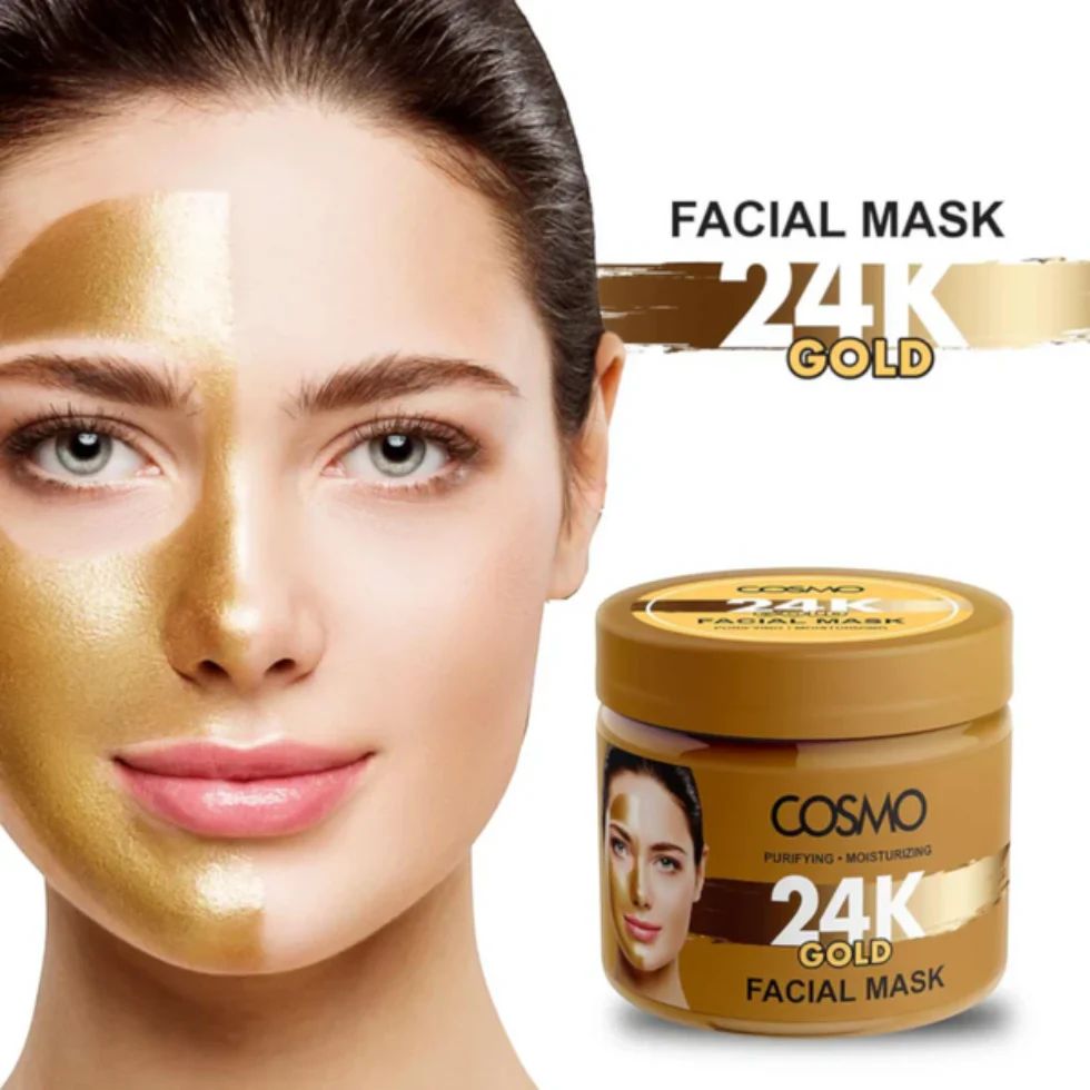 Cosmo 24K Gold Facial Mask 200g | Anti-Aging Brightening & Hydrating Care - Image 2