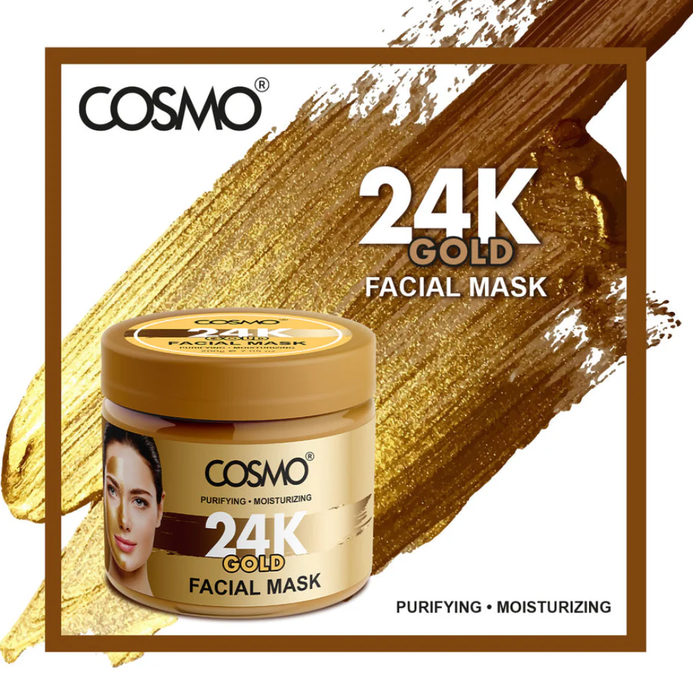 Cosmo 24K Gold Facial Mask 200g | Anti-Aging Brightening & Hydrating Care - Image 5