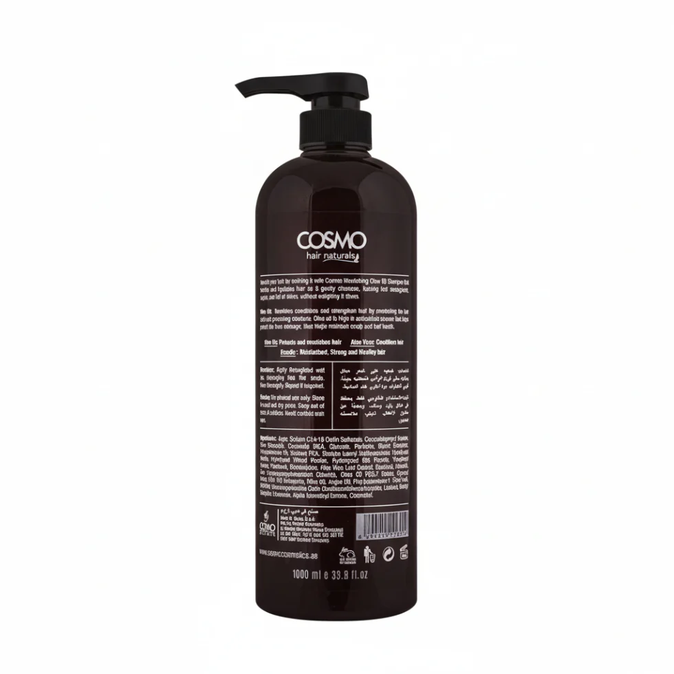 Cosmo Hair Naturals Olive Oil Shampoo 1000ml | Reduce Breakage & Strengthen Hair - Image 2