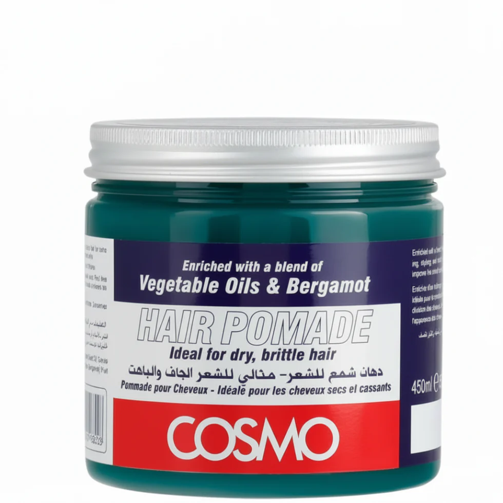 Cosmo Hair Pomade 450ml | Plant-Based Oils & Bergamot for Dry Brittle Hair