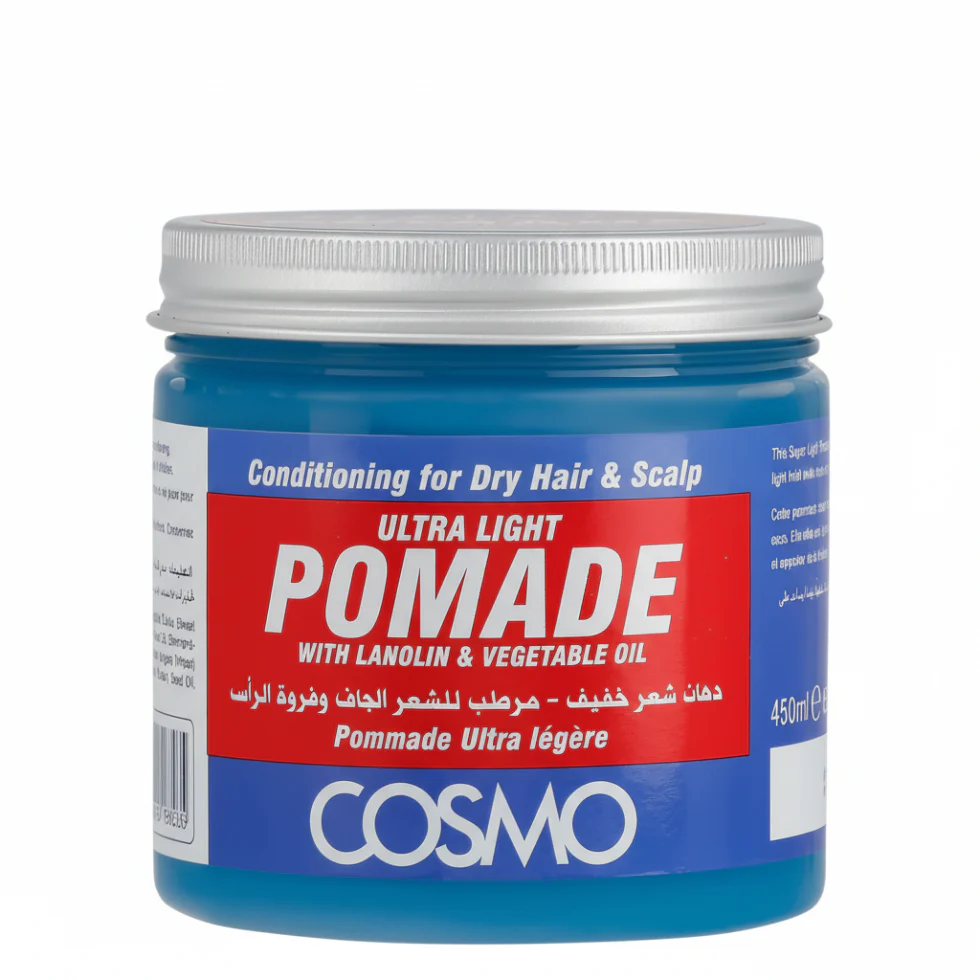 Cosmo Lanolin Hair Pomade 450ml | Light Hold & Deep Moisture Hair Styling