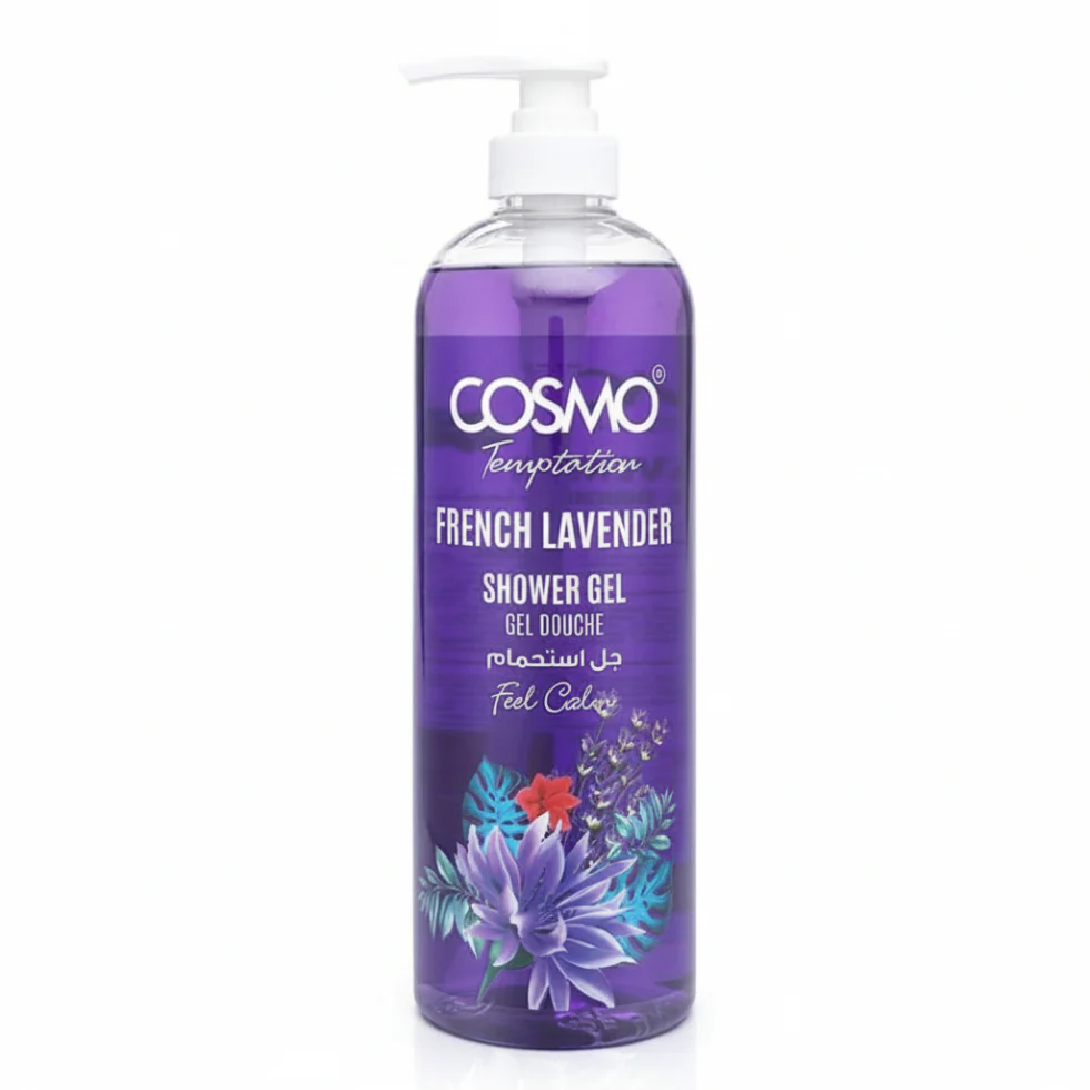 COSMO French Lavender Shower Gel 1000ml | Calming & Hydrating Cleanse