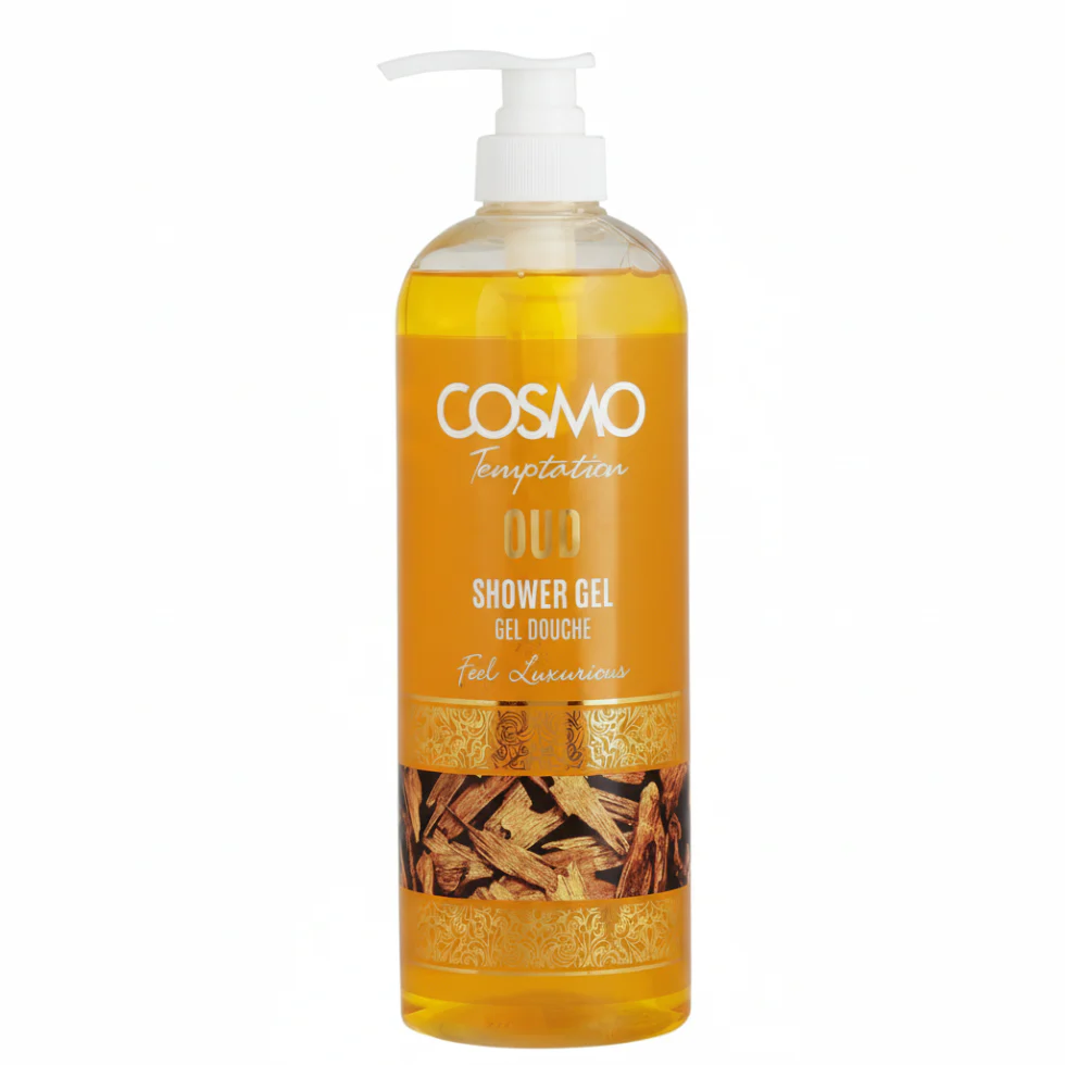 COSMO Temptation Oud Shower Gel 1000ml | Luxurious Deep Cleanse Body Wash