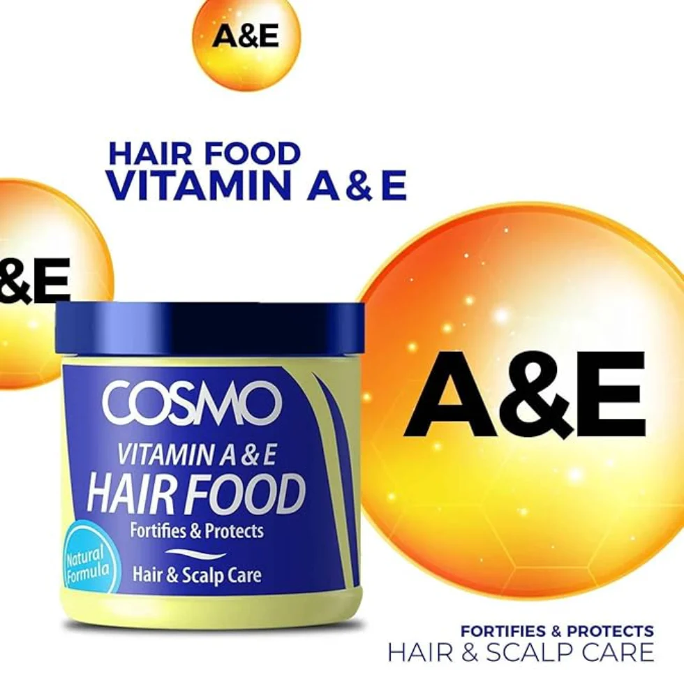 Cosmo Vitamin A & E Hair Food 170ml- Strengthen, Nourish & Protect Hair & Scalp - Image 3