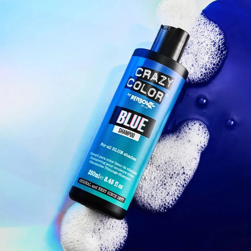 Crazy Color Blue Shampoo 250ml | Sulfate-Free Color Protect Shampoo - Image 2