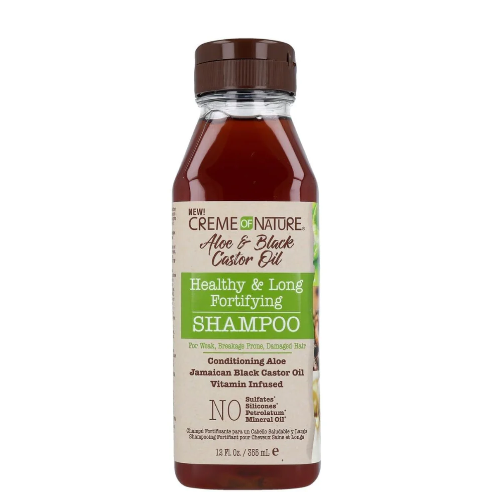 Creme Of Nature Fortifying Shampoo 12oz | Aloe Castor Oil Strength & Care