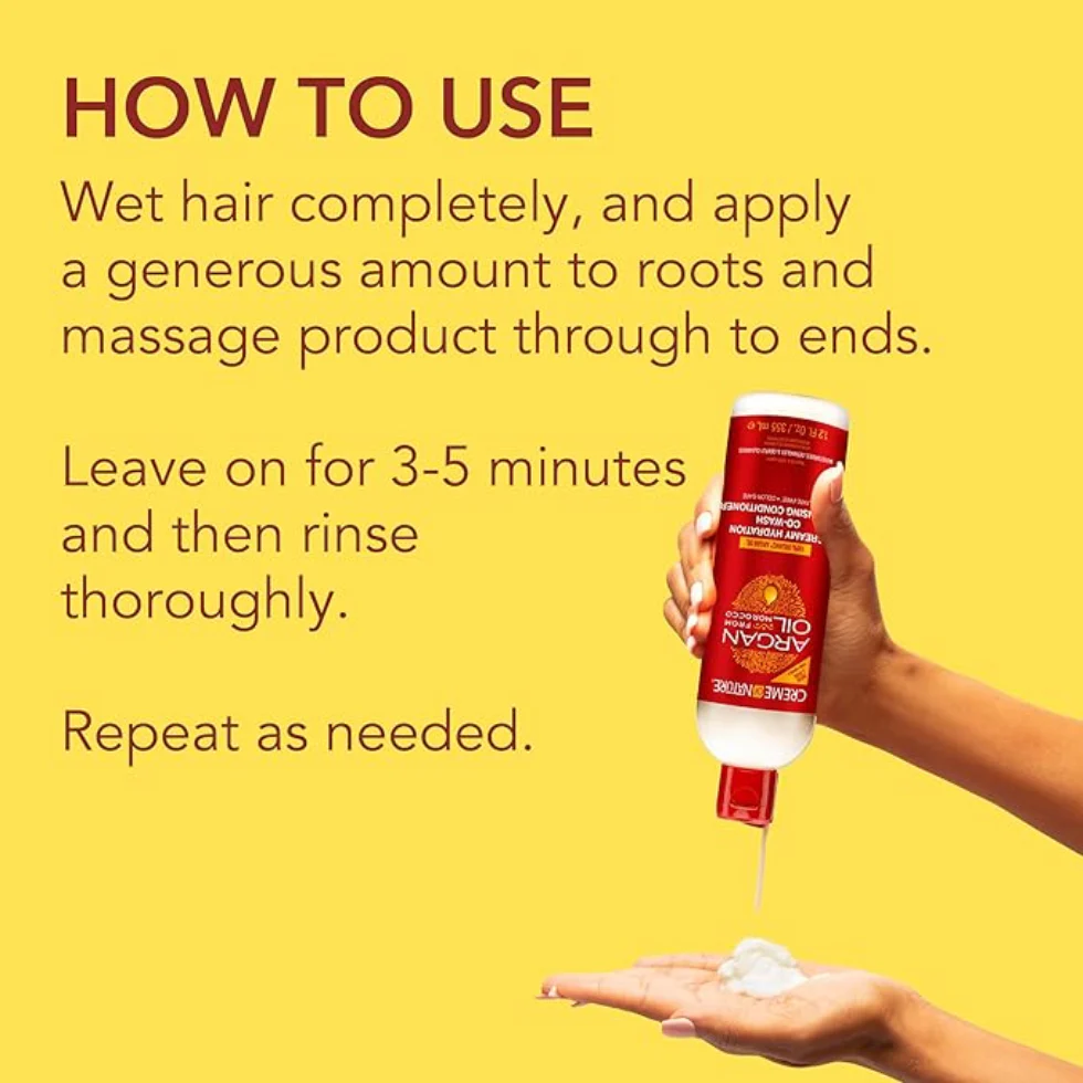 Creme Of Nature Argan Oil Co-Wash 354ml | Hydrating Cleansing Conditioner - Image 3