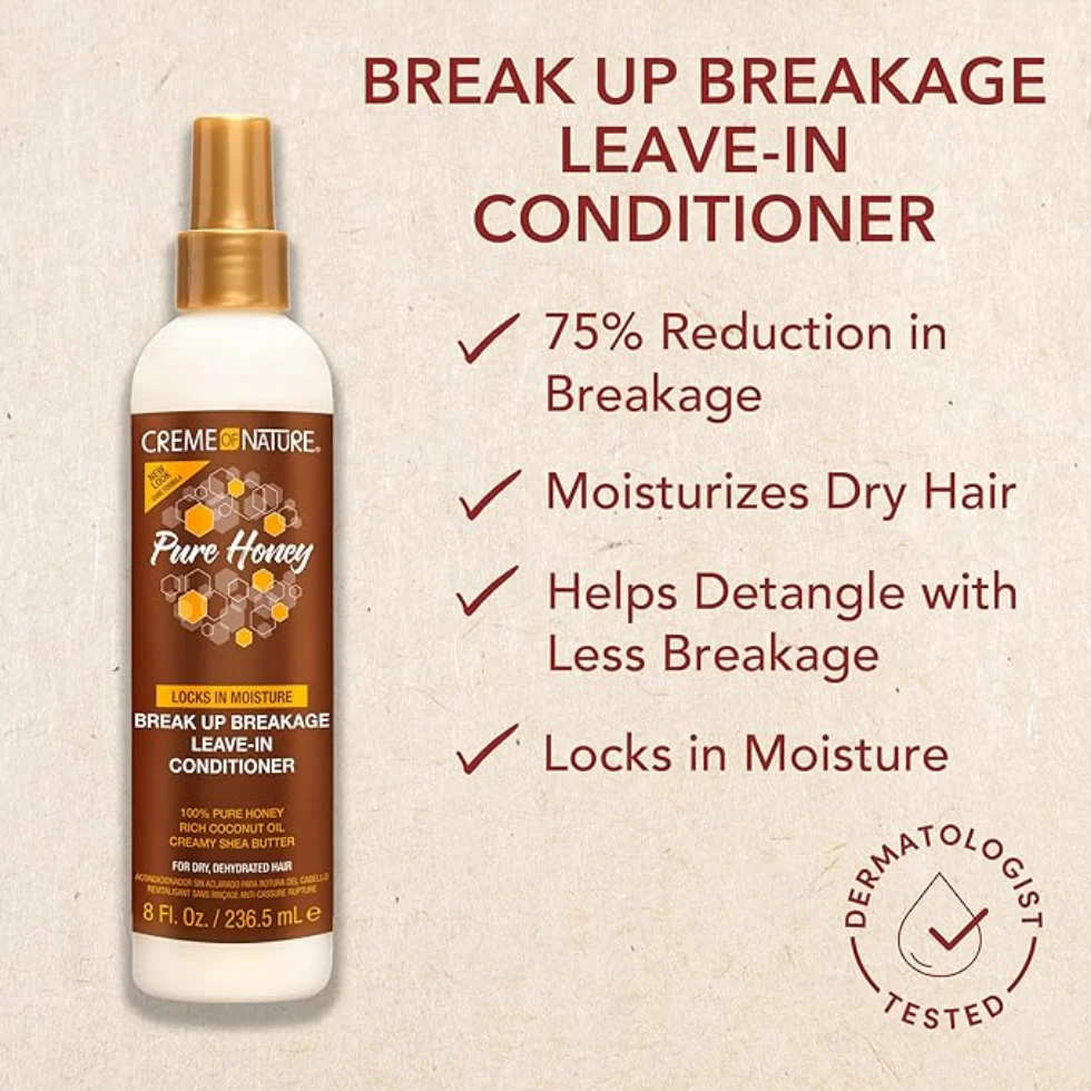 Creme Of Nature Pure Honey Break Up Leave-In 236ml | Moisture & Strength - Image 3