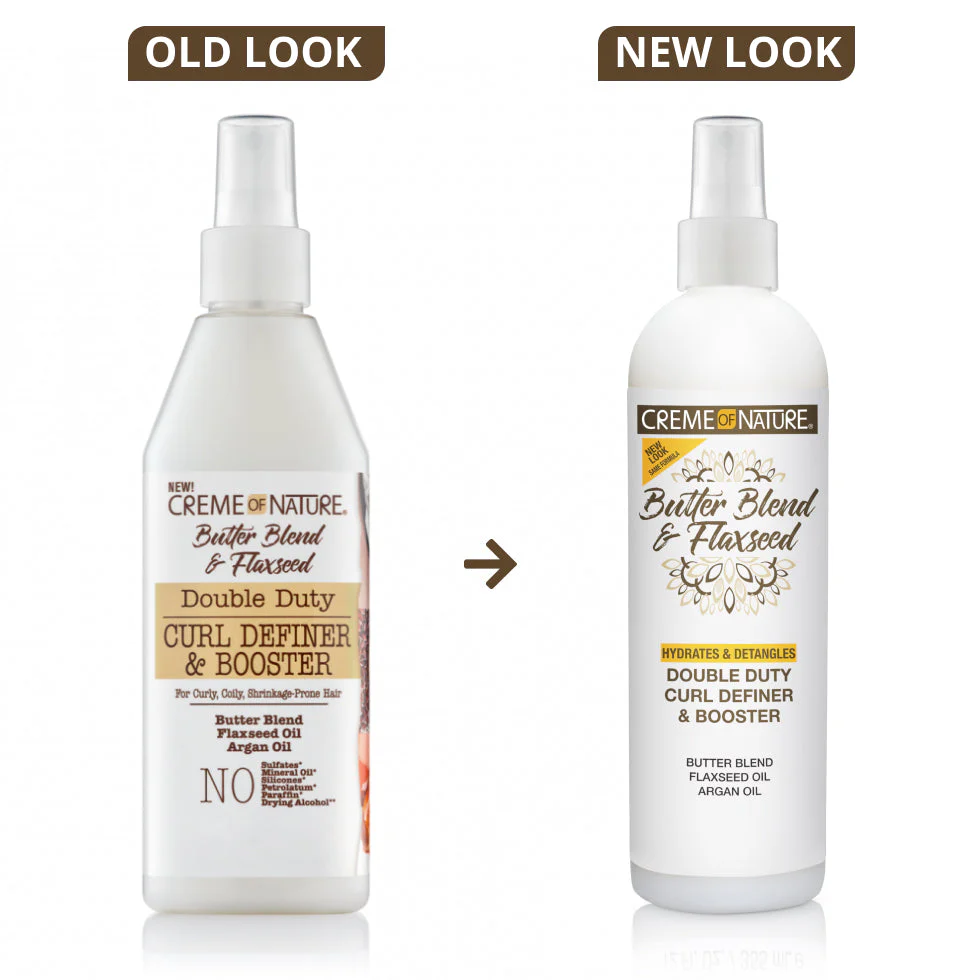 Creme Of Nature Curl Definer Booster 355ml | Butter Blend & Flaxseed Elongate - Image 2