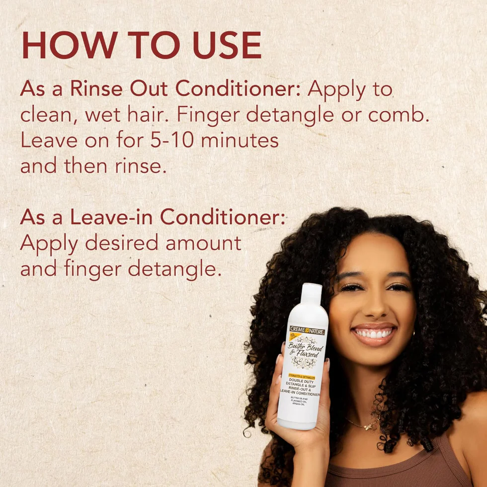 Creme Of Nature Double Duty Shampoo 355ml | Hydrate & Detangle Slip Cleanse - Image 4