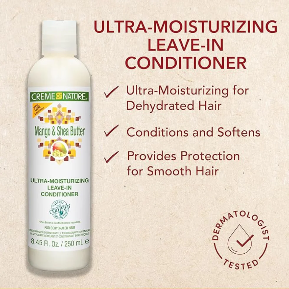 Creme of Nature Mango & Shea Leave-In Conditioner 250ml | Deep Moisture - Image 5