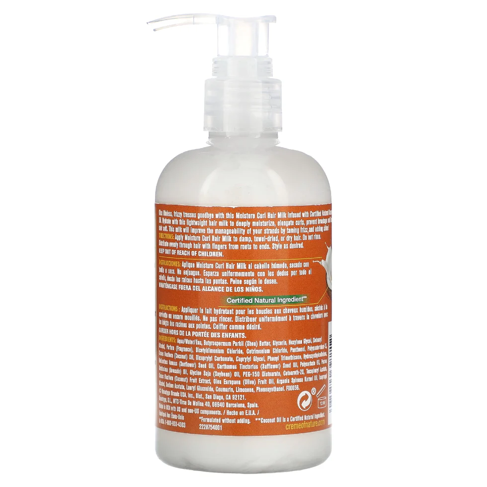 Creme Of Nature Coconut Milk Curl Hair Milk 8.3oz | Hydrate & Define Curls - Image 2