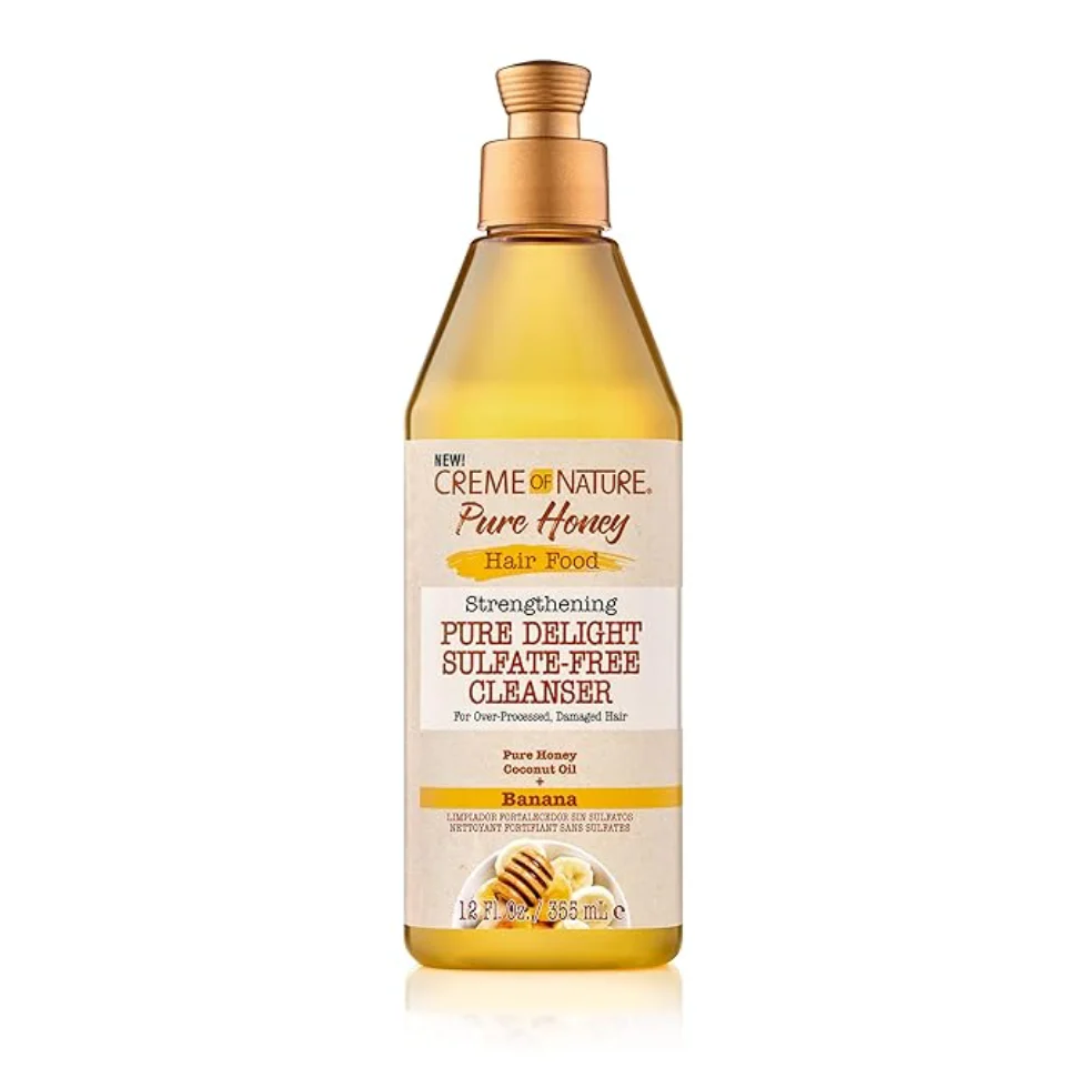 Creme Of Nature Pure Honey Sulfate-Free Cleanser 12oz | Moisture & Strength