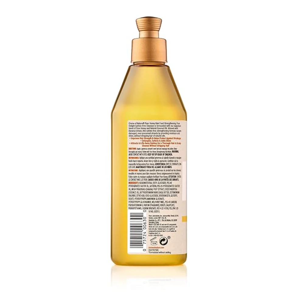Creme Of Nature Pure Honey Sulfate-Free Cleanser 12oz | Moisture & Strength - Image 3