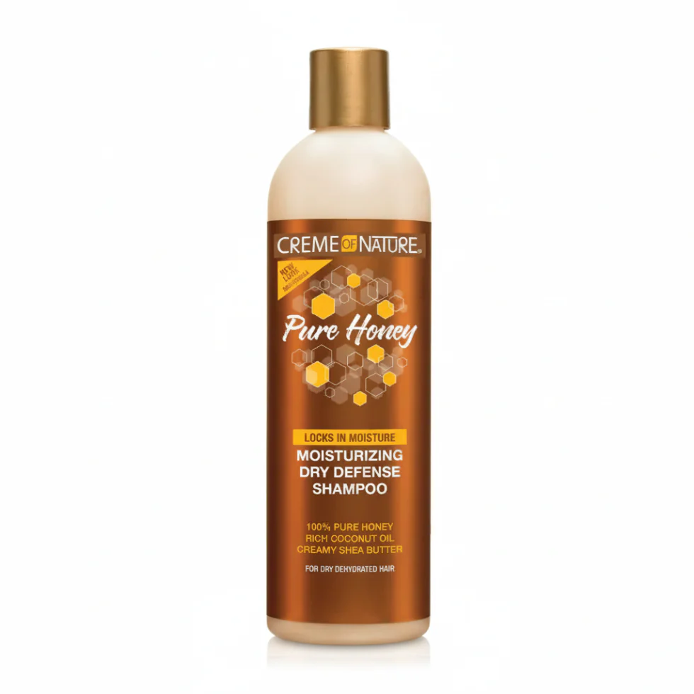Creme Of Nature Pure Honey Shampoo 355ml | Moisturizing Dry Defense Shine