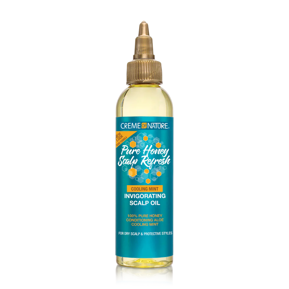 Creme Of Nature Pure Honey Scalp Oil 4oz | Lightweight Moisturizing Scalp Care