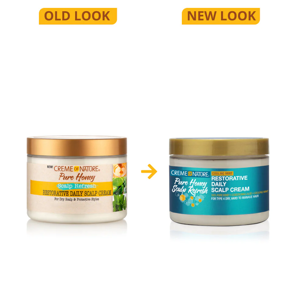 Creme Of Nature Pure Honey Scalp Cream 4.7oz | Refresh & Restore Scalp Care - Image 2
