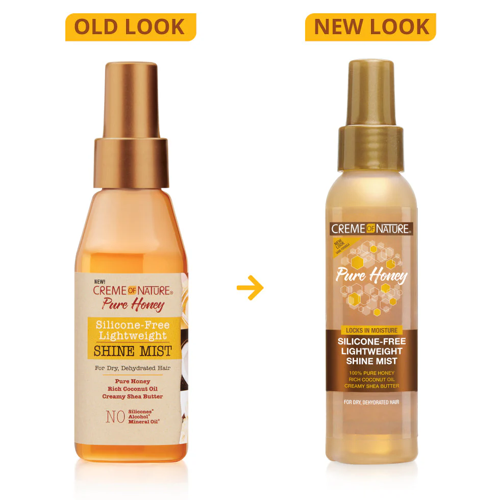 Creme Of Nature Pure Honey Shine Mist 118ml | Lightweight Frizz Control Spray - Image 2