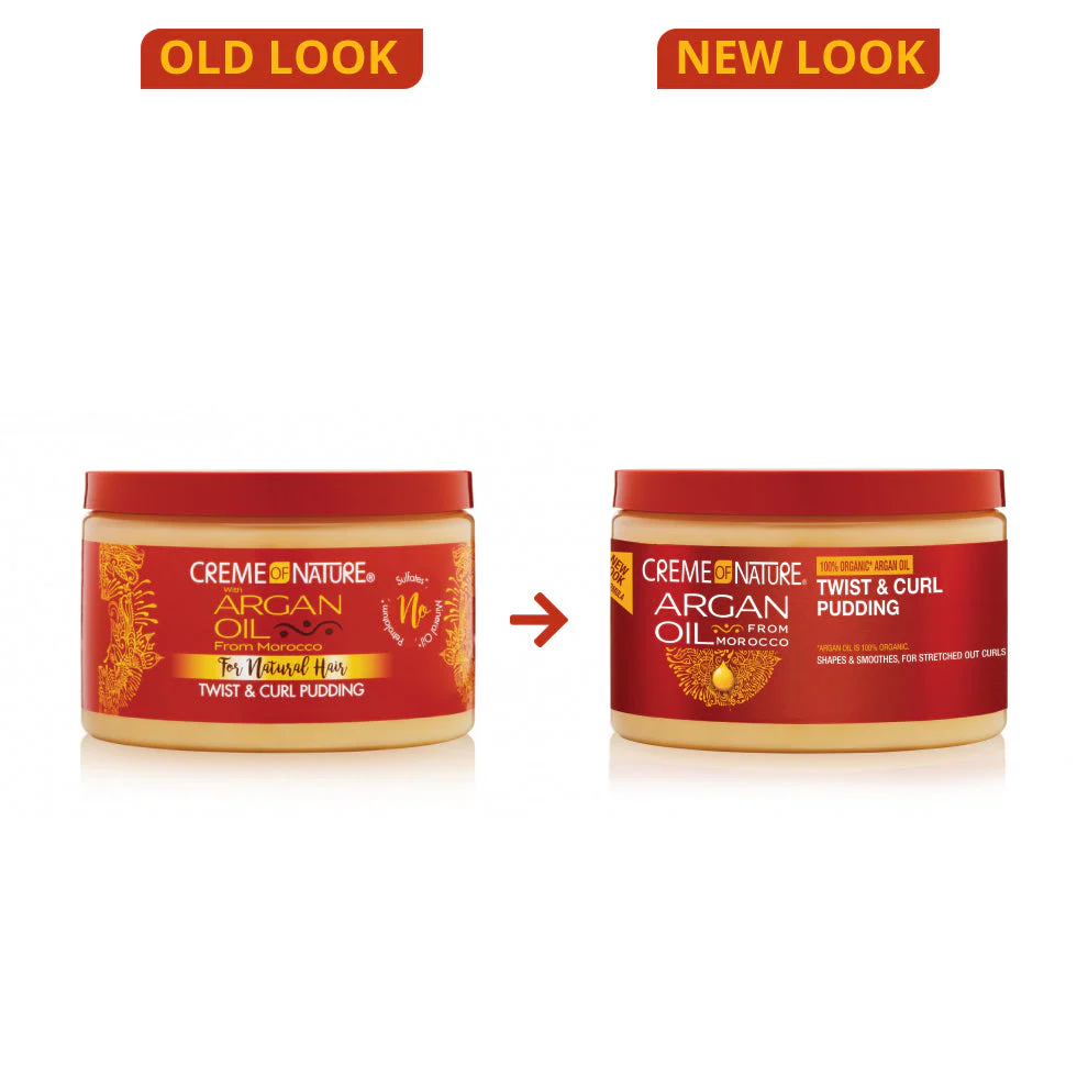 Creme Of Nature Argan Oil Twist & Curl Pudding 326g | Define & Stretch Curls - Image 2