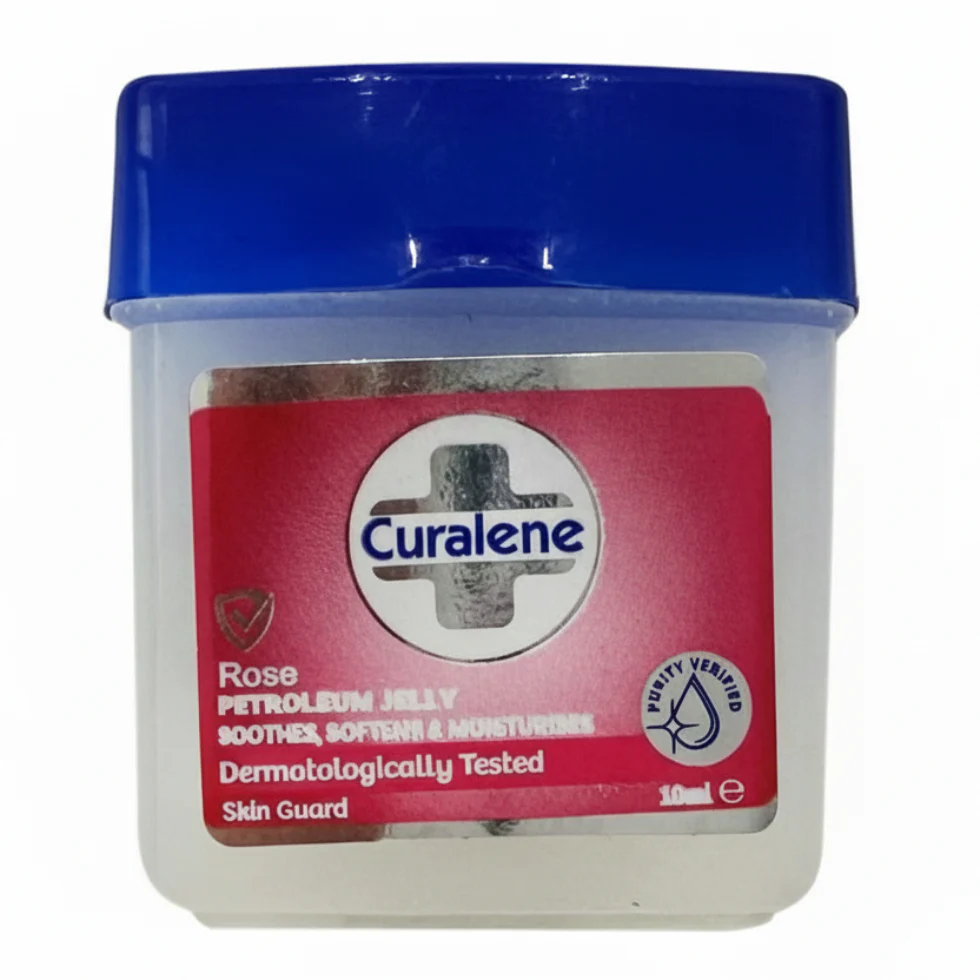 Curalene Rose Petroleum Jelly 10ml | Travel Moisturizing Skin Care
