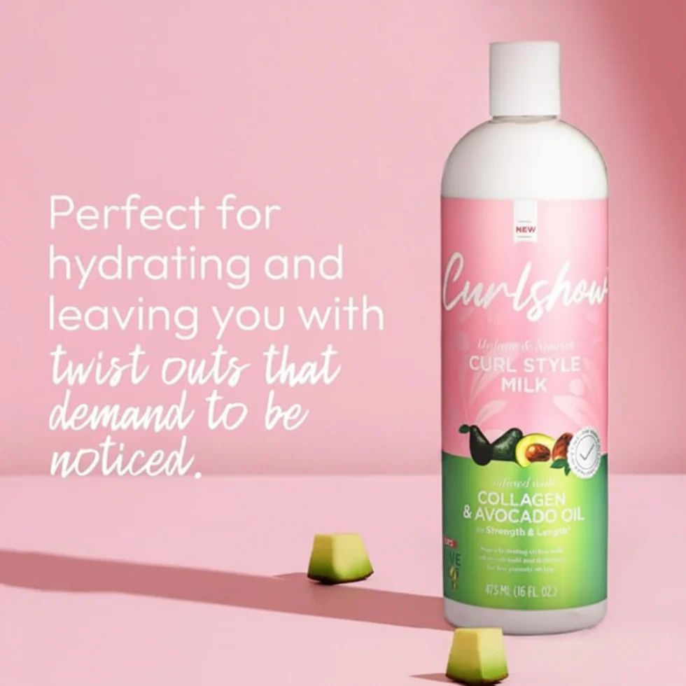 Curl Show Curl Style Milk 473ml | Hydrate Nourish Define Soft Low Porosity Curls - Image 3