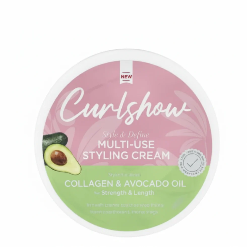 Curl Show Sculpt & Define Styling Cream 340g | High Hold Long Lasting Styles - Image 3
