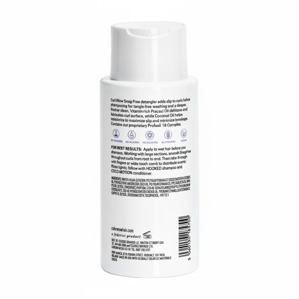 CURL WOW Curl Snag-Free Pre-Shampoo Detangler 295ml – Tangle-Free, Frizz-Free Curly Hair Care - Image 2