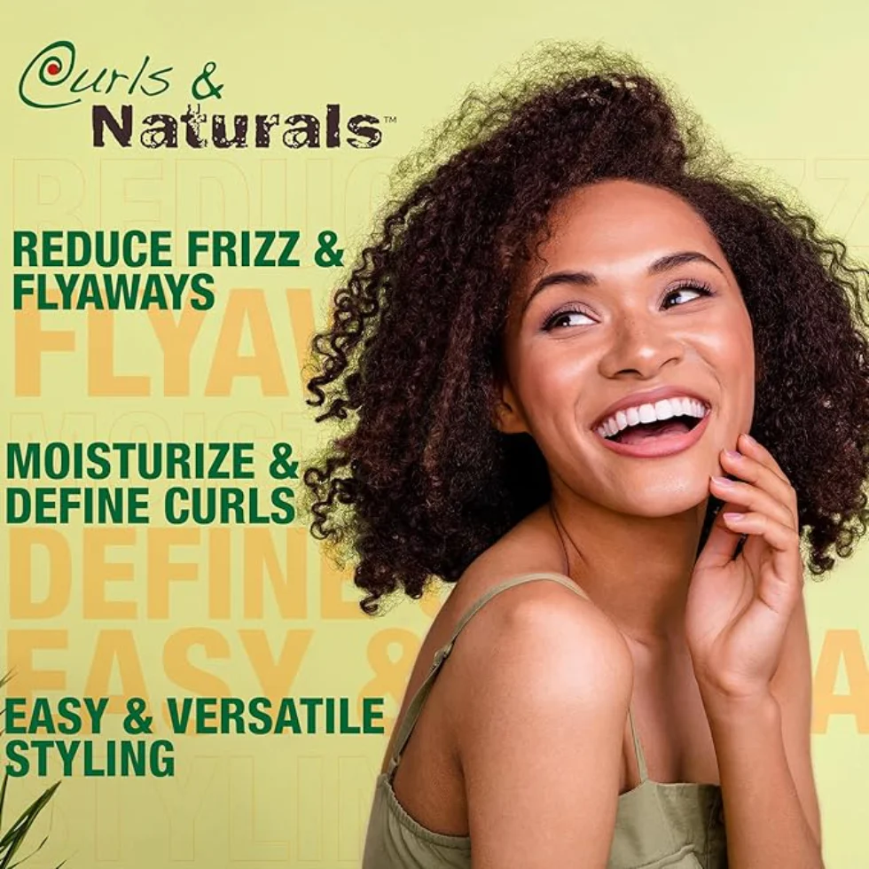 Curls & Naturals Coconut Curling Creme 16oz | Define, Hydrate & Shine - Image 4