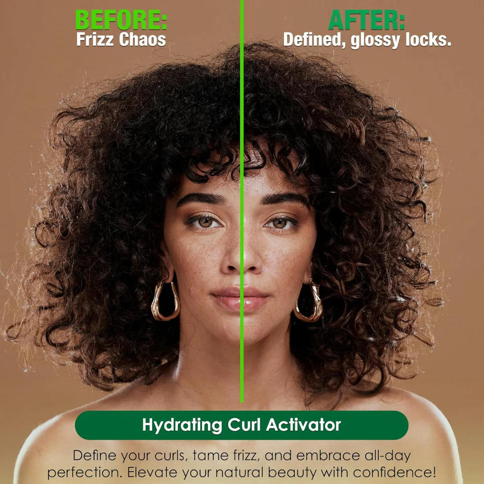 BioCare Hydrating Curl Activator 16.8oz | Define, Moisturize & Frizz Control - Image 2