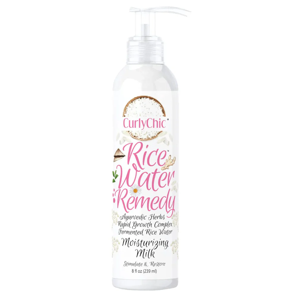 Curly Chic Rice Water Moisturizing Milk 239ml | Hydrate & Detangle Curls