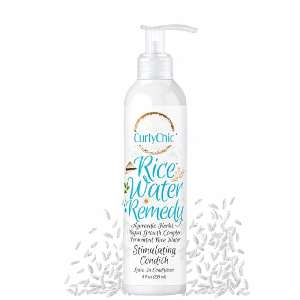 Curly Chic Rice Water Conditioner 239ml | Detangle & Strengthen Curly Hair