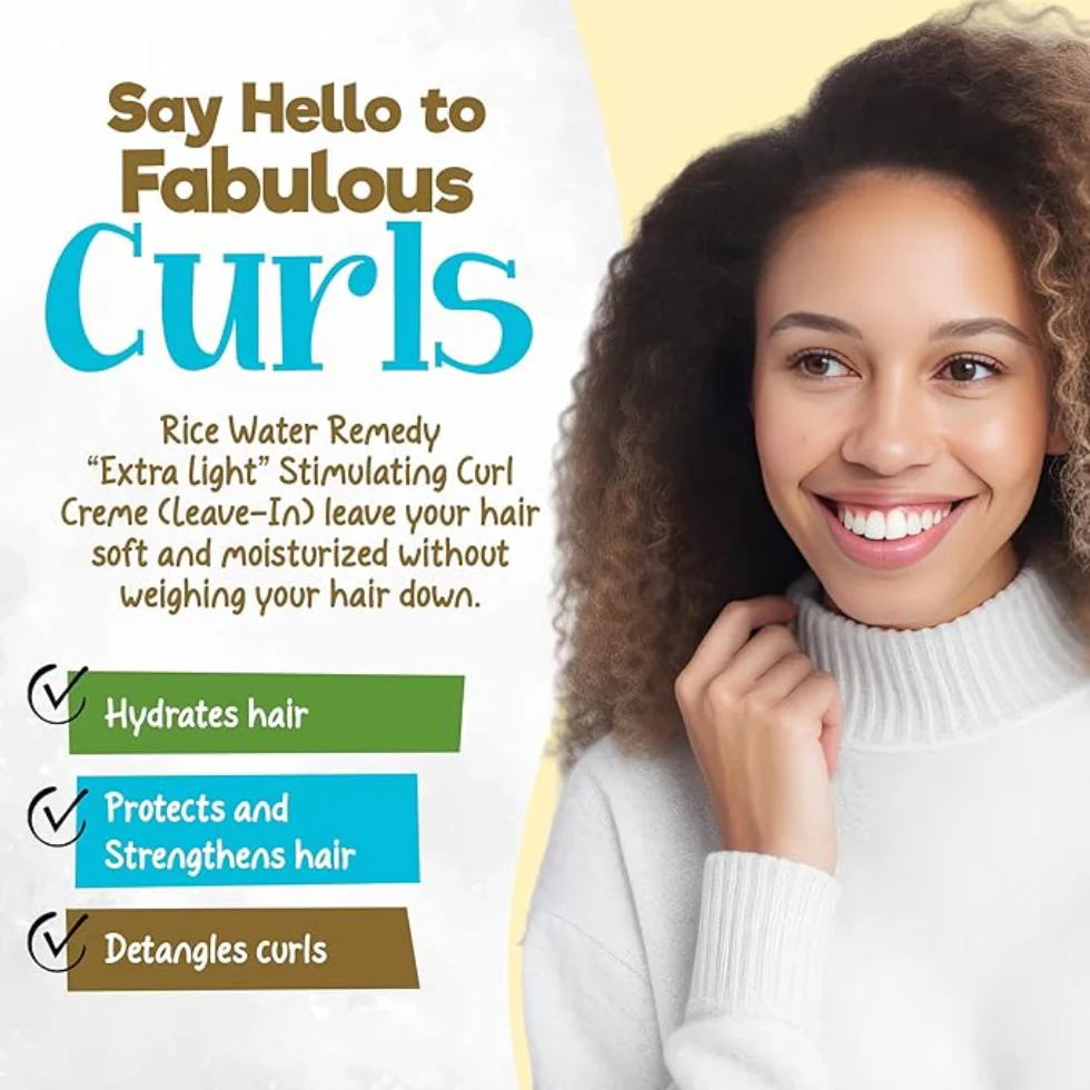 Curly Chic Rice Water Conditioner 239ml | Detangle & Strengthen Curly Hair - Image 5