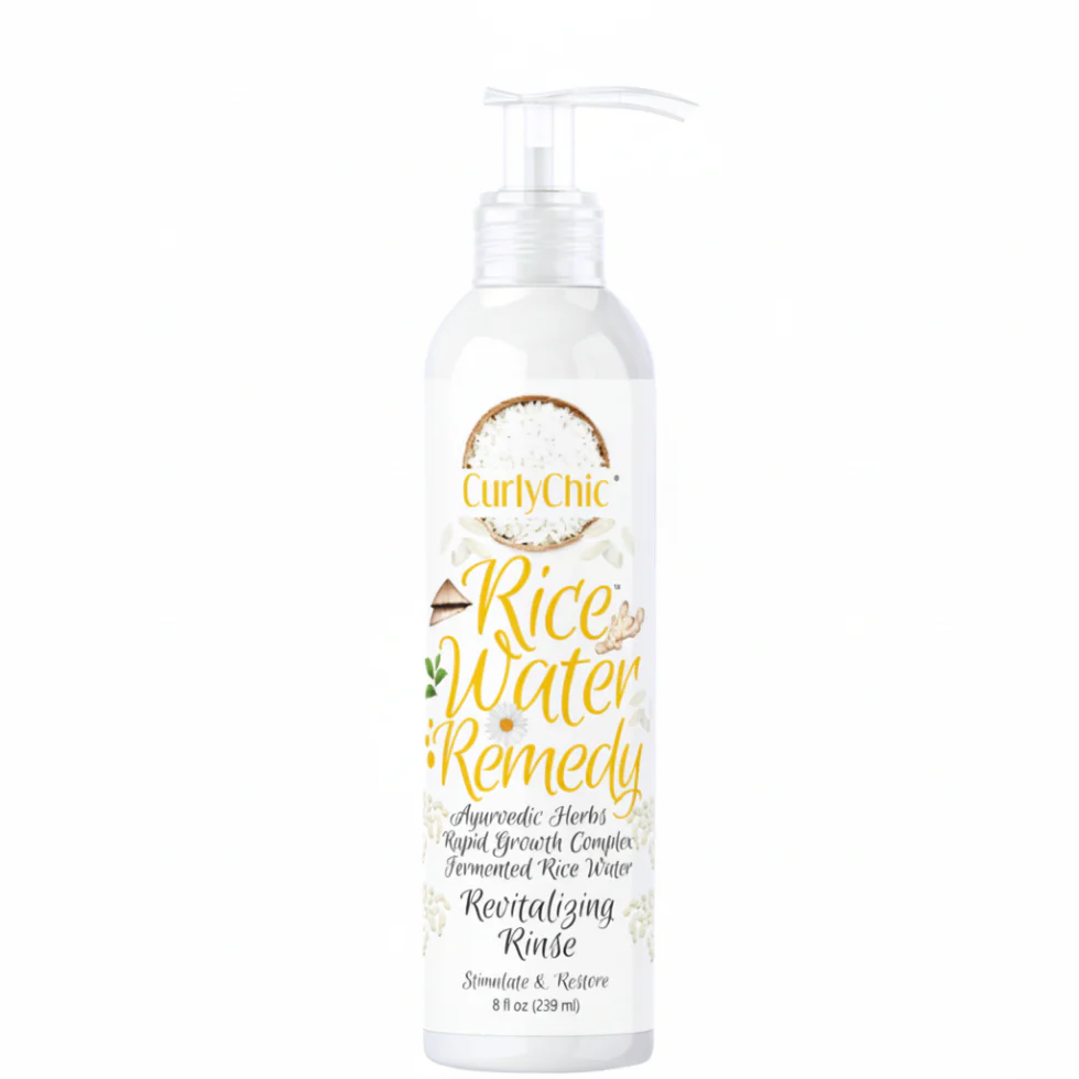 Curly Chic Rice Water Hair Rinse 239ml | Strengthen & Shine Curly Hair