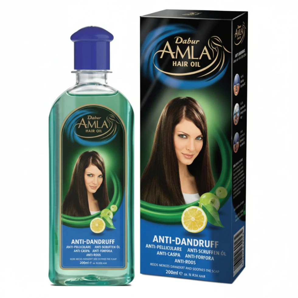 Dabur Amla Anti-Dandruff Hair Oil 200ml | Scalp Care & Flake Control