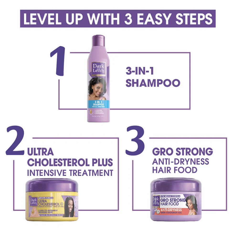 Dark & Lovely Gro Strong Hair Food 250ml | Anti-Dryness Coconut Oil Moisture - Image 2