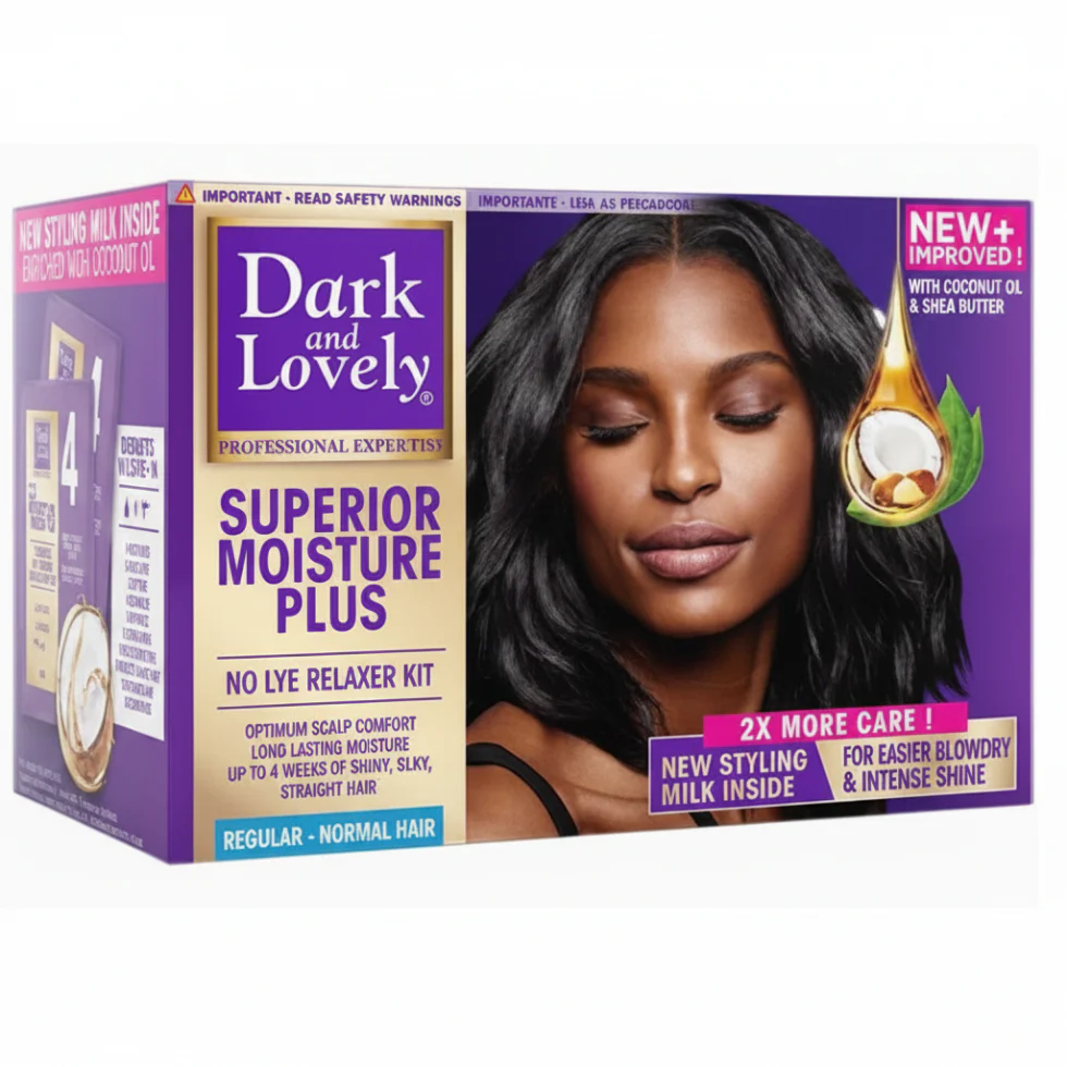 Dark & Lovely Superior Moisture Plus Relaxer Kit Regular 500g | 1 Application