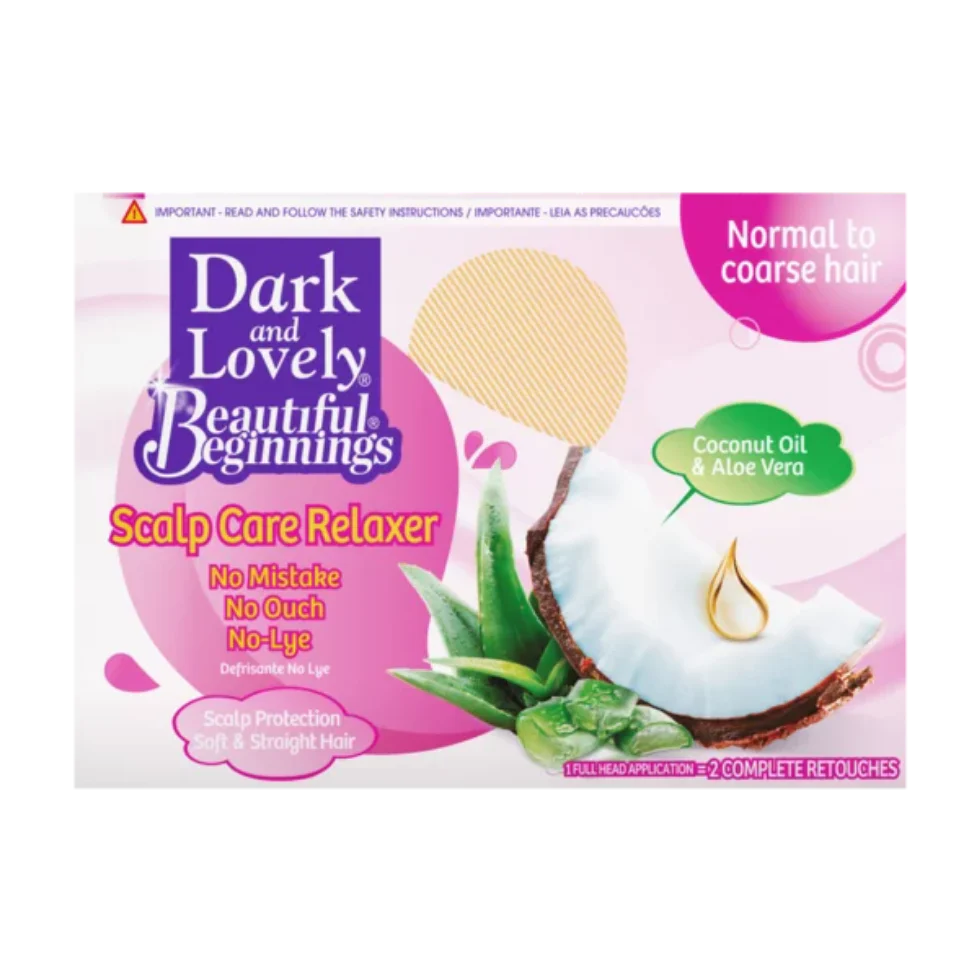Dark & Lovely Beautiful Beginnings Scalp Care Relaxer | Gentle Hair Relaxing System