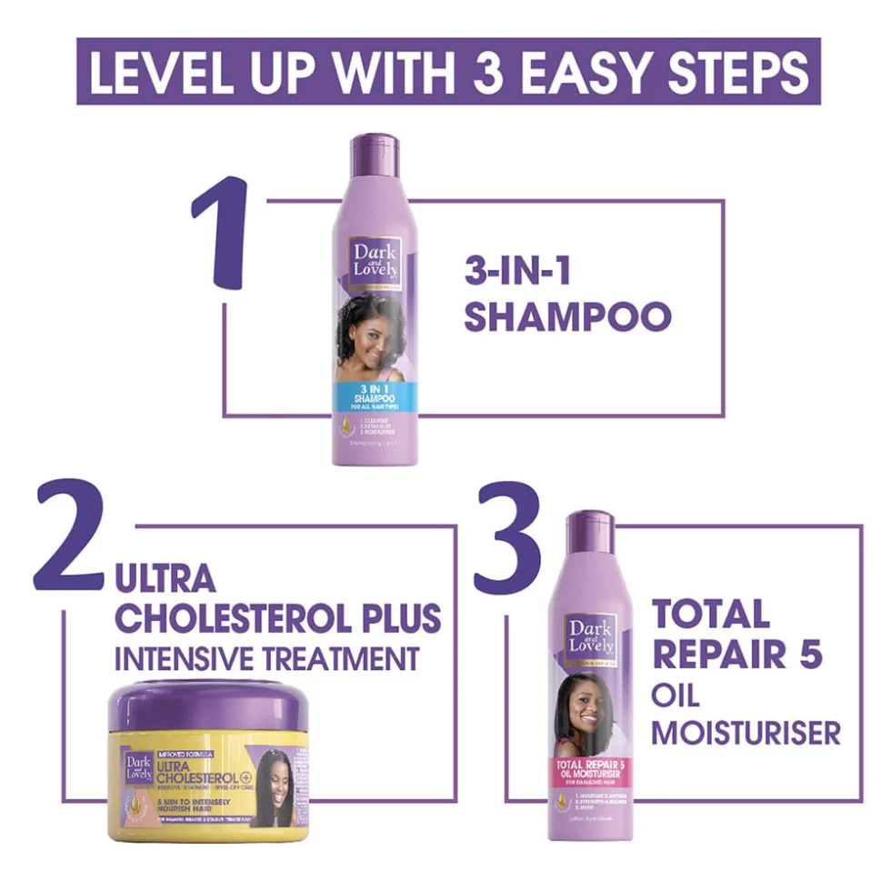 Dark & Lovely Total Repair 5 Oil Moisturiser 500ml | Shea Butter Hair Care - Image 3