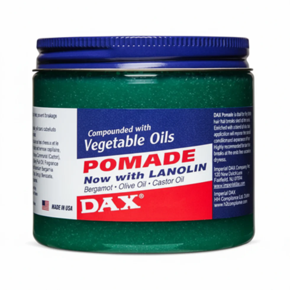 DAX Bergamot Pomade 14oz | Strong Hold Styling with Olive & Castor Oil