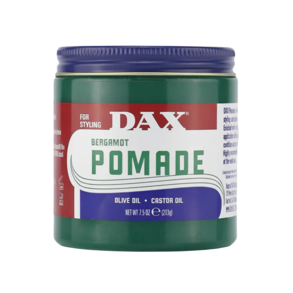 DAX Bergamot Pomade 213g | Strong Hold Styling with Olive & Castor Oil
