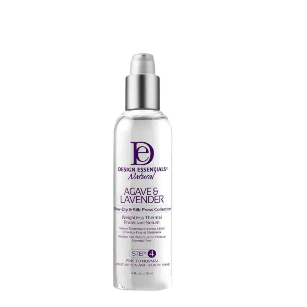 Design Essentials Agave & Lavender Thermal Protectant Serum 113ml | Heat Shield