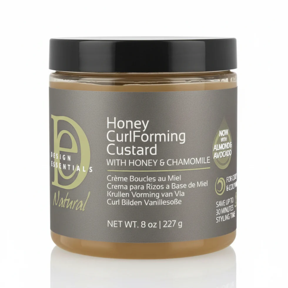 Design Essentials Almond & Avocado Curl Custard 12oz | Frizz-Free Curl Definition